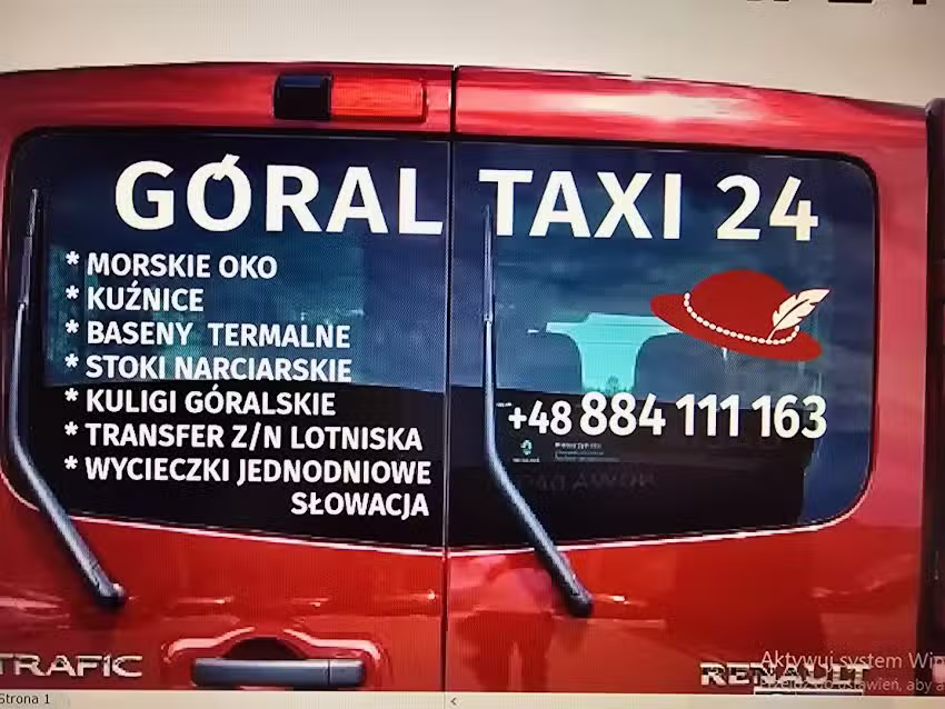 Góral Taxi Zakopane Transport Przejazd Morskie Oko Baseny Termalne Transfery na lotniska