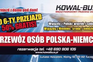 Kowal-Bus Międzynarodowy przewóz osób Polska Niemcy