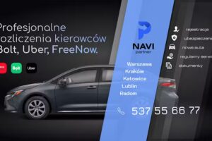 Navi Partner – podłączenie do Uber, Bolt, FreeNow w Krakowie.