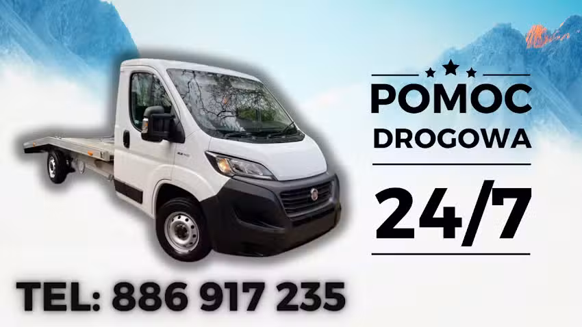 Pomoc drogowa, laweta i usługi transportowe. 24/7.Sztum