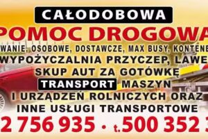 Pomoc Drogowa Lubartów 24H Holowanie Laweta