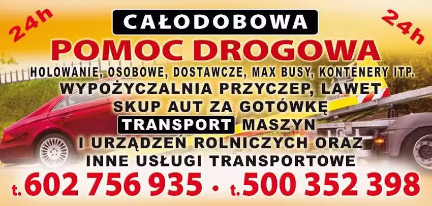 Pomoc Drogowa Lubartów 24H Holowanie Laweta