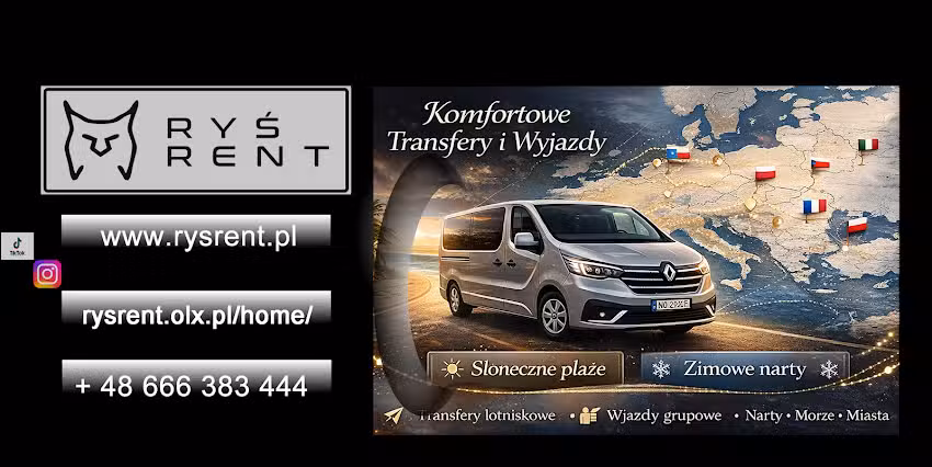 RYŚ RENT Wypożyczalnia Busów 9 osobowych
