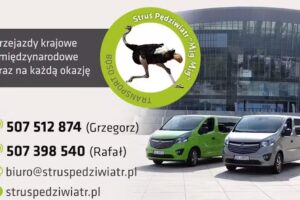 Struś Pędziwiatr „Mig Mig” transport osób
