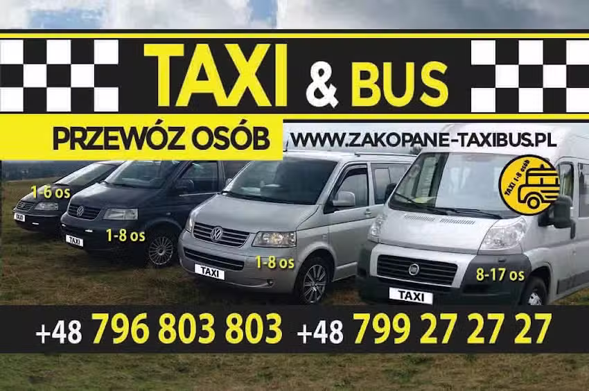 Taxi Bus, Przewóz Osób, Bus Zakopane,Transport Zakopane