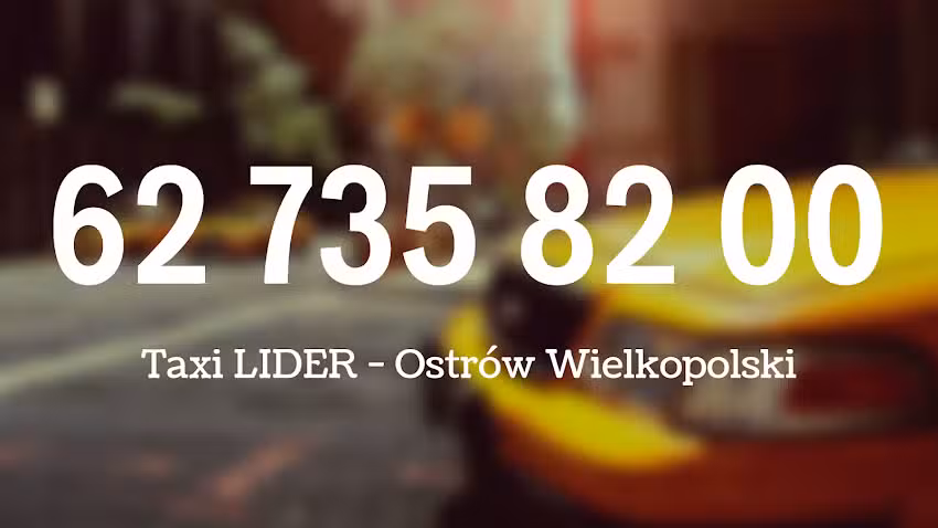 Taxi LIDER – Ostrów Wielkopolski