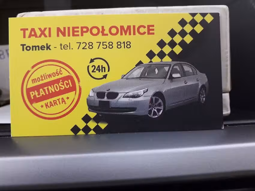 Taxi Niepołomice – Taksówka Niepołomice