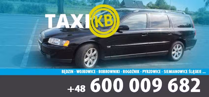 TAXI Wojkowice, Bobrowniki, Siemianowice Śląskie, Będzin – TAXI-KB