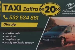 Taxi Zafira nr 20. Krzysztof Forysiewicz