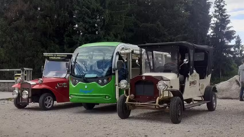 Wodospad Kamieńczyka taksi Melex