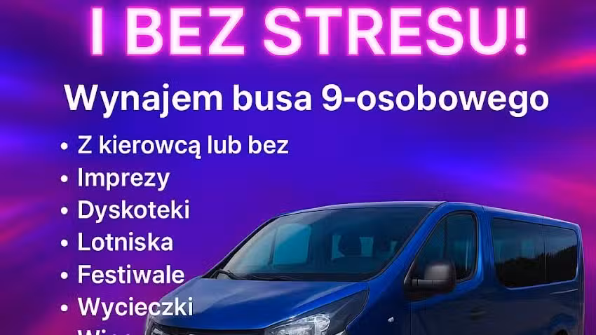Wynajem Busa 1/9 Osób