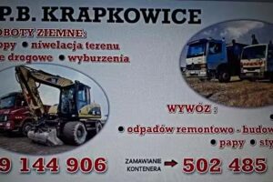 Wywóz gruzu odpadów wyburzenia MPB-KRAPKOWICE Bajer Angelo